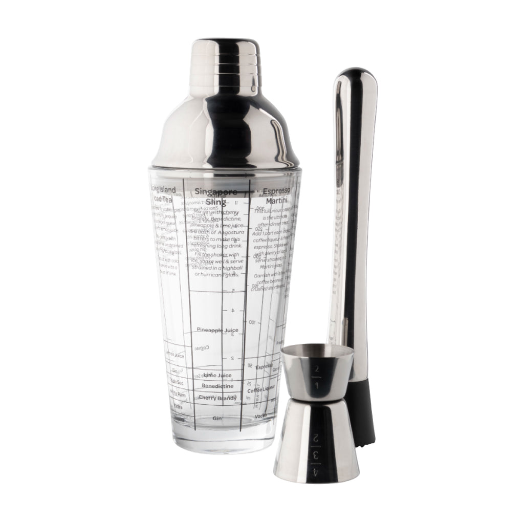 Taylor's Eye Witness | Taproom Cocktail Shaker Set - Silver (3 Piece ...