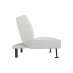 Burlington Boucle Sofa Bed | Ivory/Matte Black