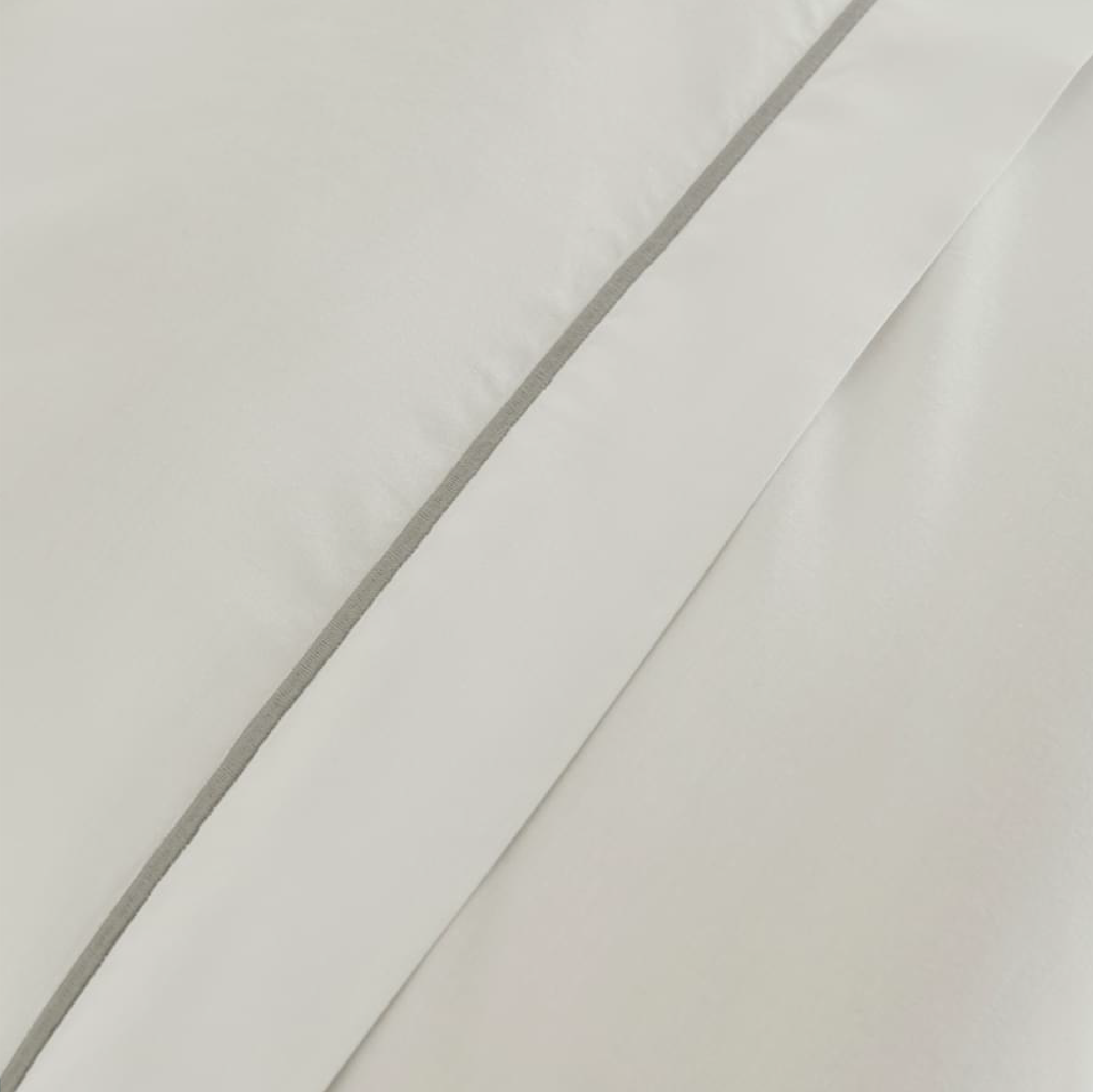 Savile Cord 220 Bed Linen | White/Storm Grey