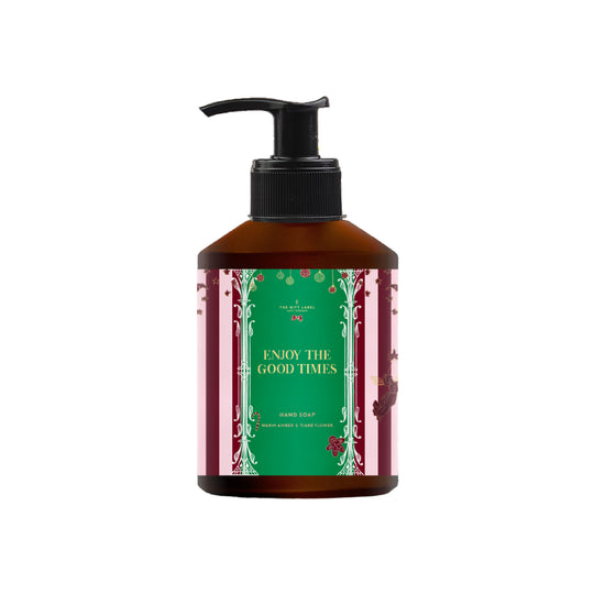 'Enjoy The Good Times' Festive Hand Wash | Warm Amber & Tiare Flower | 400ml