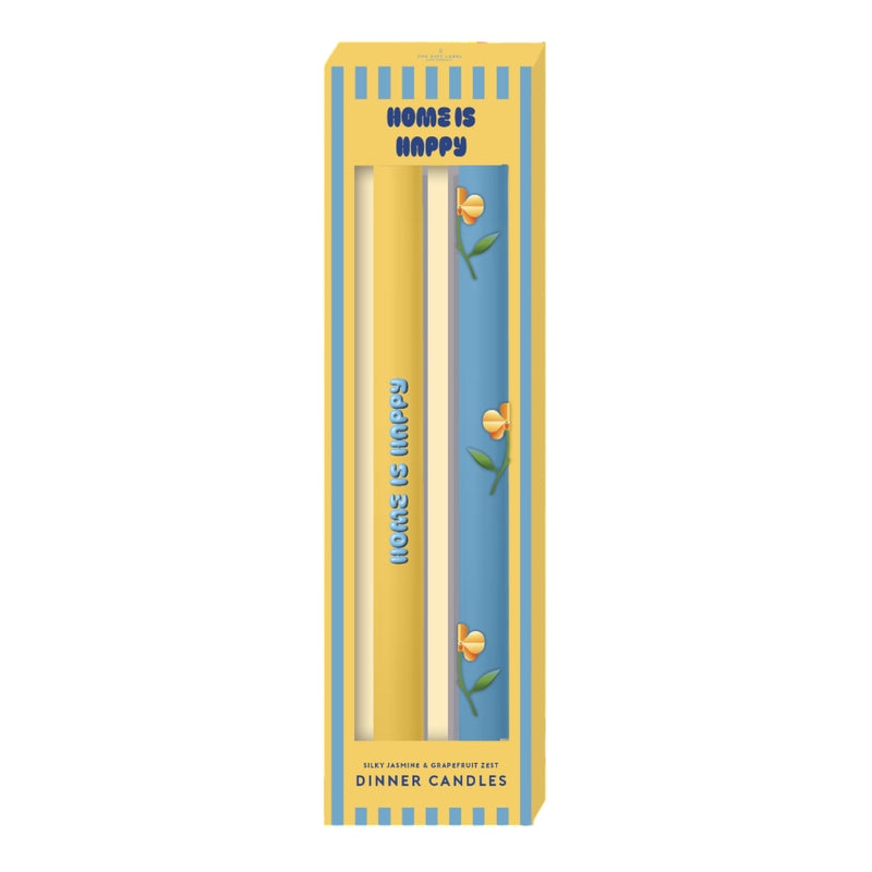 'Home Is Happy' Dinner Candles | Set of 2 | Living Collection