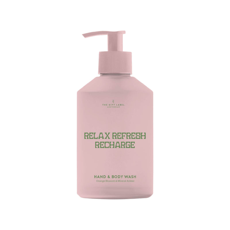 'Relax Refresh Recharge' Hand & Body Wash | Orange Blossom & Mineral Amber
