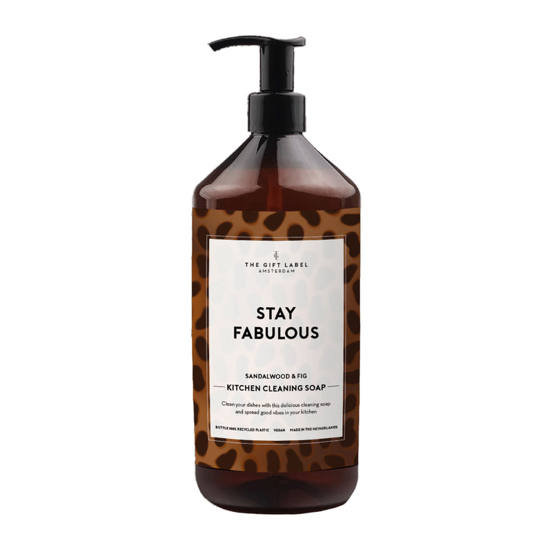 'Stay Fabulous' Kitchen Cleaning Soap | Sandalwood & Fig | 1000ml