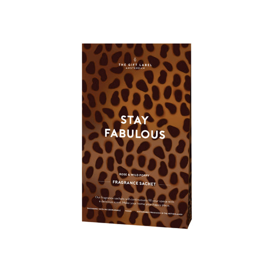 'Stay Fabulous' Scented Sachet | Rose & Wild Poppy