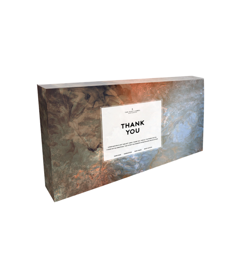 'Thank You' Luxury Gift Box | Hand Soap, Hand Lotion, Body Wash & Body Lotion Set