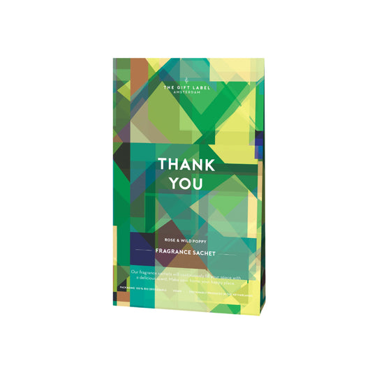 'Thank You' Scented Sachet | Rose & Wild Poppy