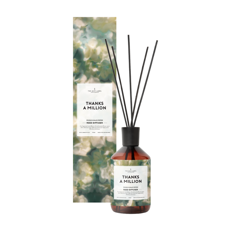 'Thanks A Million' Reed Diffuser | Pomelo & Black Pepper | 400ml