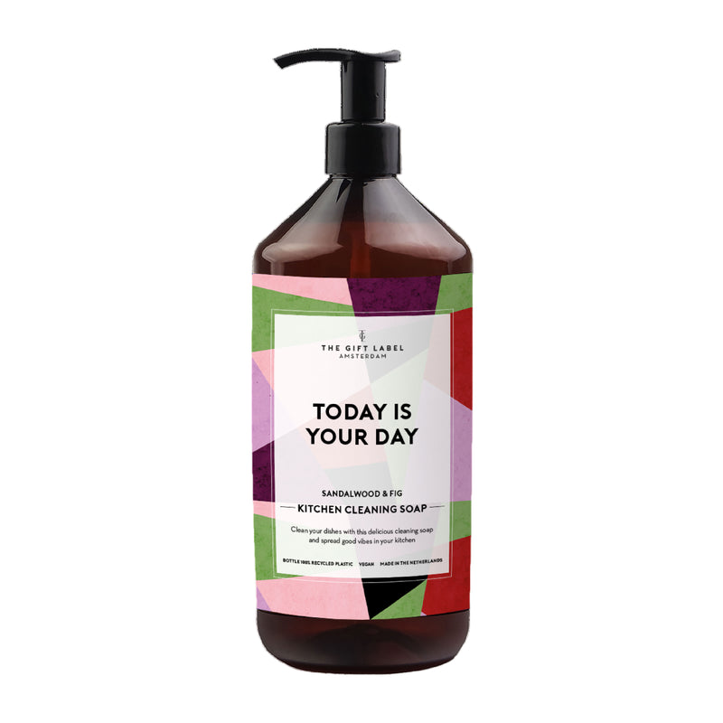 'Today Is Your Day' Kitchen Cleaning Soap | Sandalwood & Fig | 1000ml
