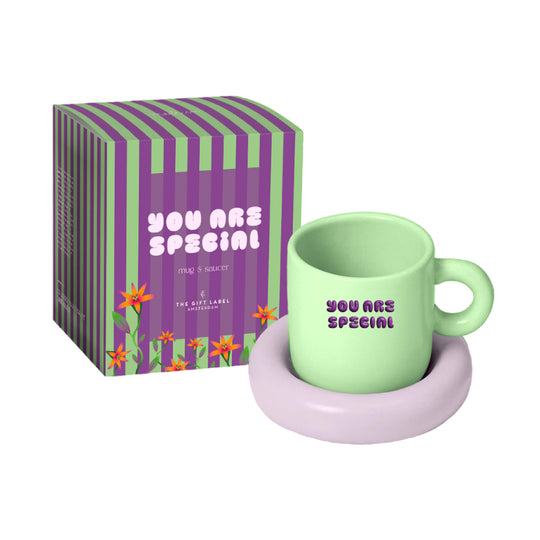 Ceramic 'You Are Special' Mug & Saucer | Living Collection