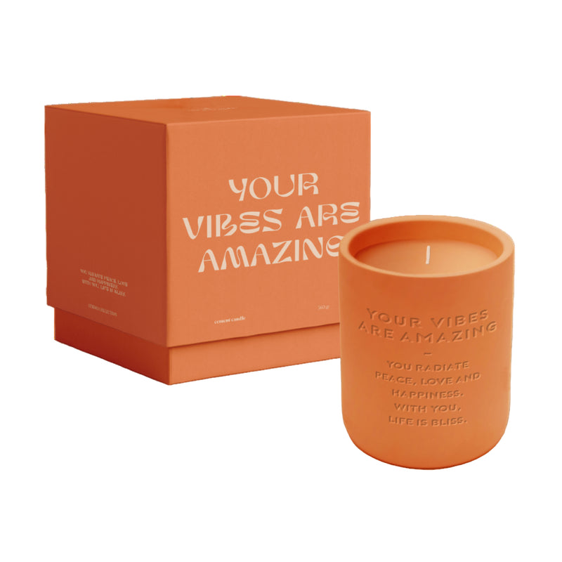 'Your Vibes Are Amazing' Cement Candle | Studio Collection | 360g