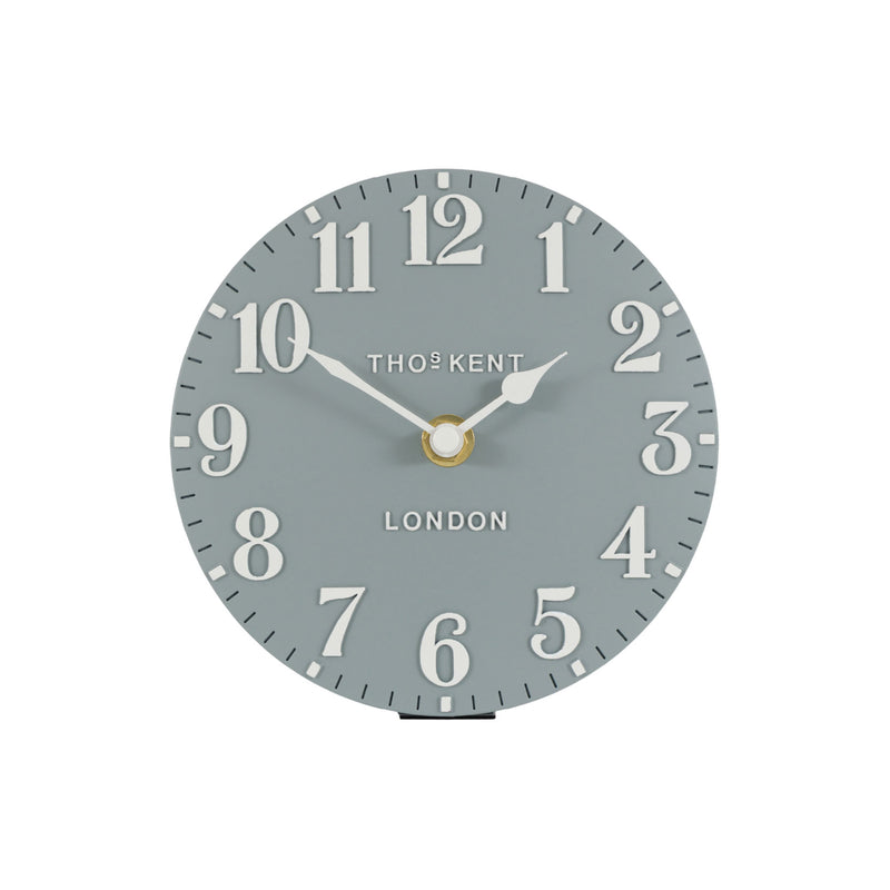 Arabic Mantel Clock | Flax Blue | 6”