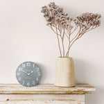 Arabic Mantel Clock | Flax Blue | 6”