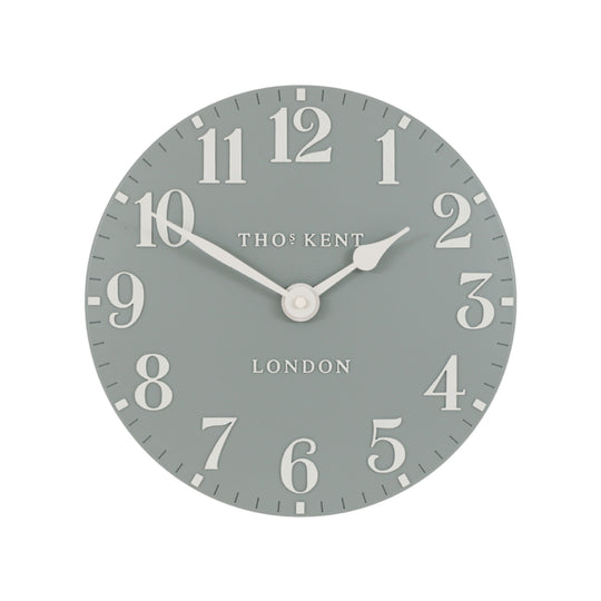 Arabic Wall Clock | Flax Blue | 12"