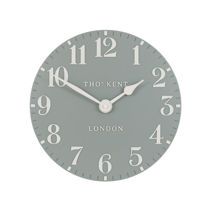 Arabic Wall Clock | Flax Blue | 12"