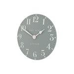 Arabic Wall Clock | Flax Blue | 12"