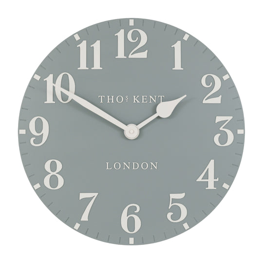 Arabic Wall Clock | Flax Blue | 20"
