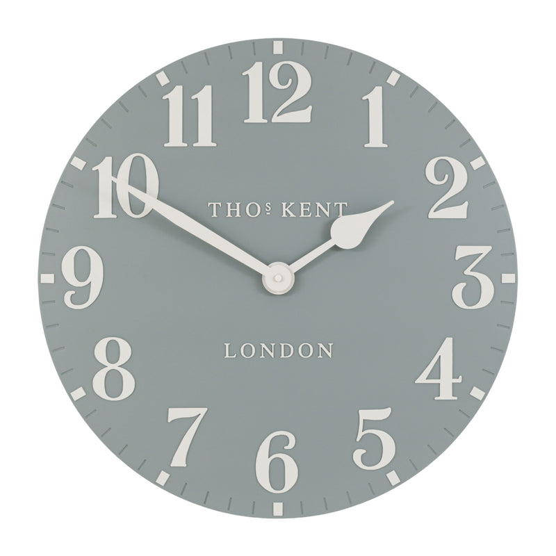 Arabic Wall Clock | Flax Blue | 20"
