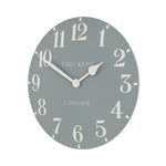 Arabic Wall Clock | Flax Blue | 20"