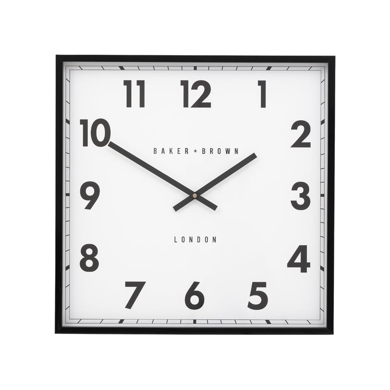 Baker + Brown Buxton Wall Clock | Black