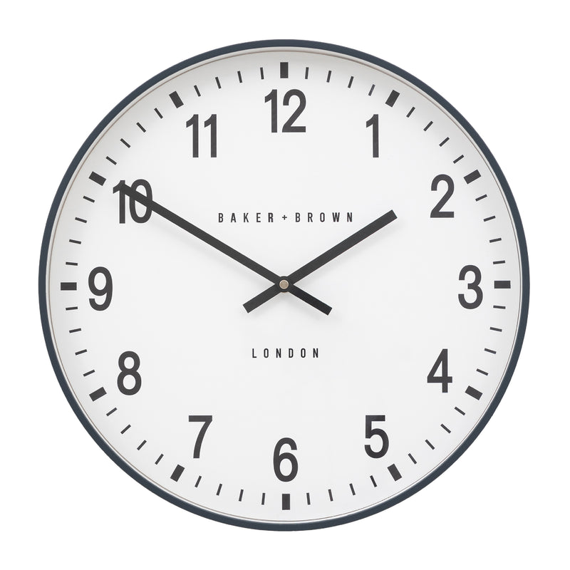Baker + Brown Cambridge Wall Clock | Grey