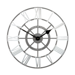 Evening Star Skeleton Clock | Grey | 24''