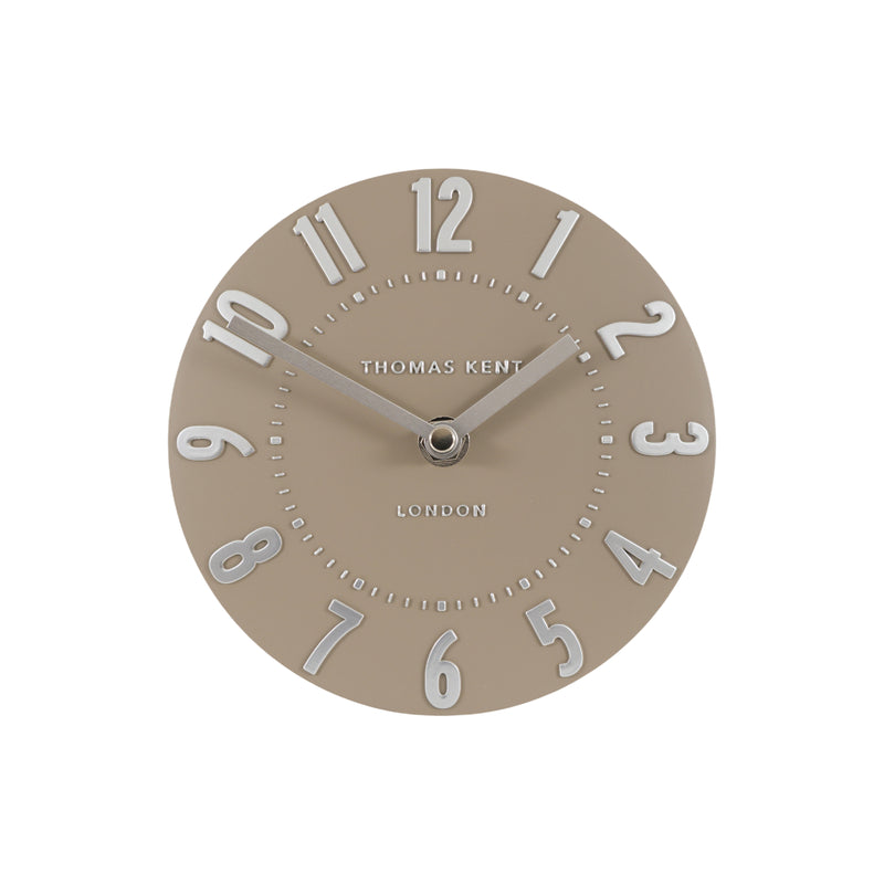Mulberry Mantel Clock | Mocha | 6”