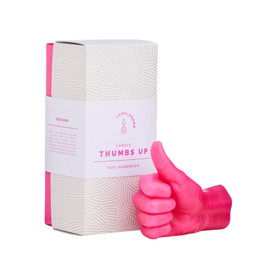 'Thumbs Up' Candle | Pink