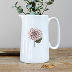 Dahlia Pint Jug | White