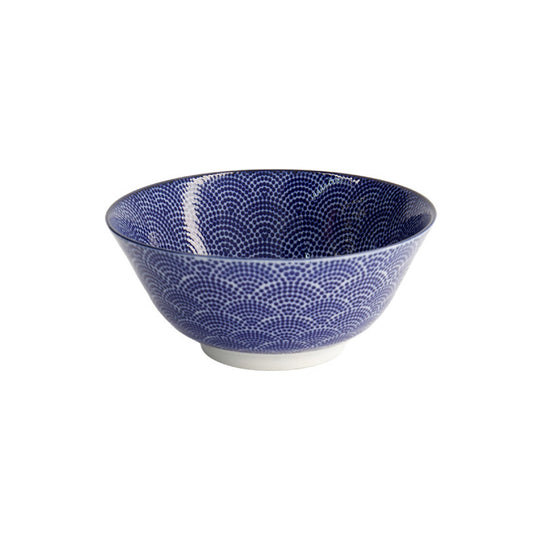 Nippon Dots Tayo Bowl | Blue & White | 15cm