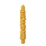 'Bon Appetit' Taper Candle | Mustard