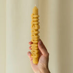 'Bon Appetit' Taper Candle | Mustard