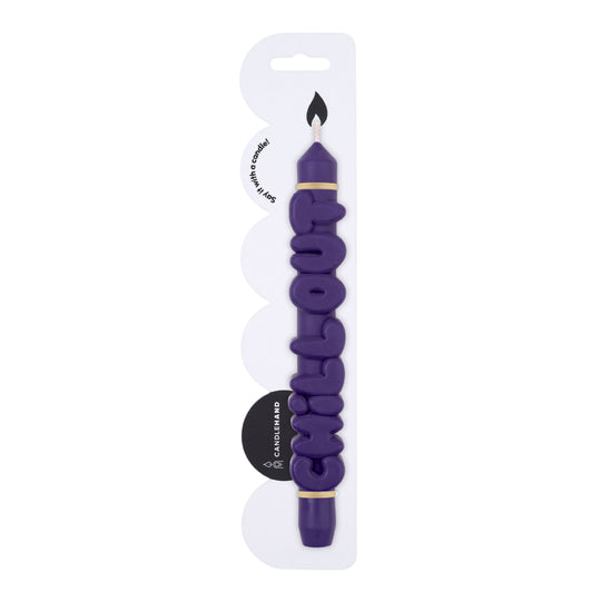 'Chill Out' Taper Candle | Indigo