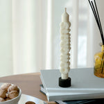 'Congrats' Taper Candle | White
