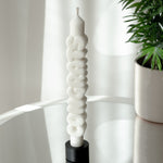 'Congrats' Taper Candle | White