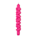 'Love You' Taper Candle | Pink