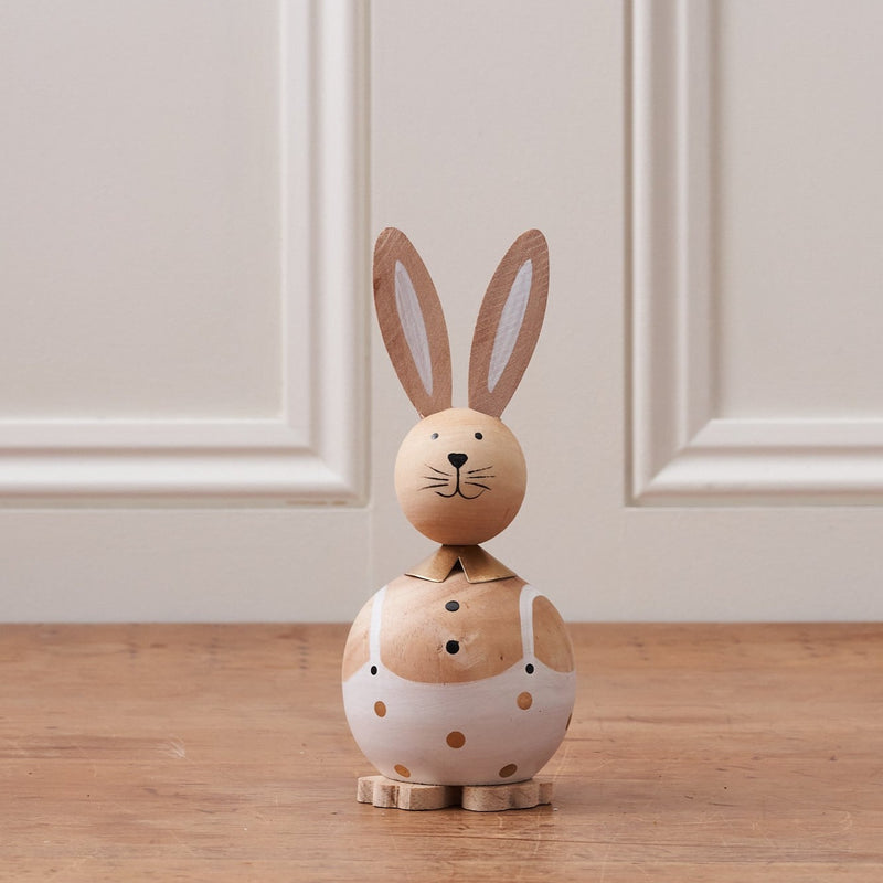 Decorative Wooden Easter Bunny with Braces