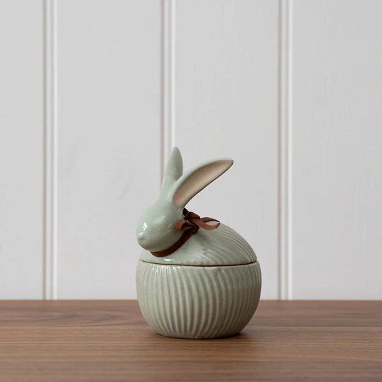 Sage Green Bunny Jar | Small