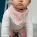 Bunnies Bandana Bib | Pink