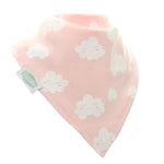 Winking Clouds Dribble Bib | Pink