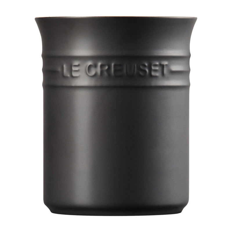 Utensil Jar | Stoneware | Satin Black
