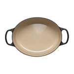 Oval Cast Iron Casserole Dish | Satin Black | 29cm