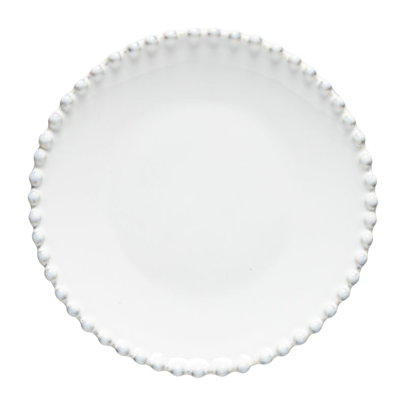 Pearl White Bread Plate | 17cm