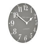 Arabic Wall Clock | Dolphin Grey | 20"