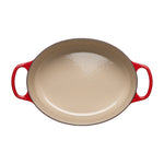 Oval Cast Iron Casserole Dish | Cerise | 27cm