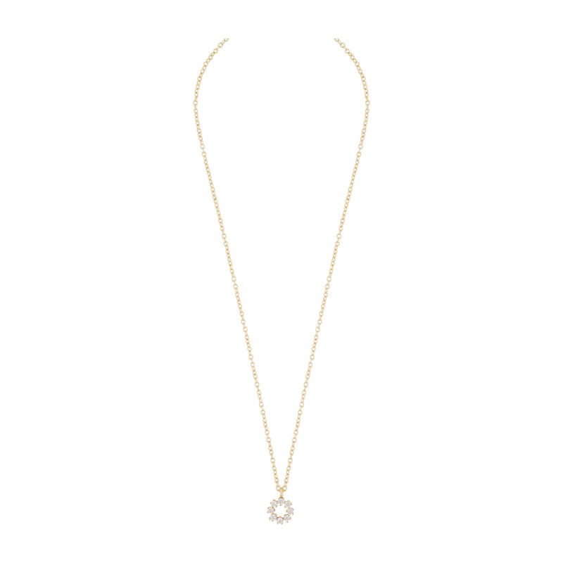 Lurie Round Pendant Necklace | Gold