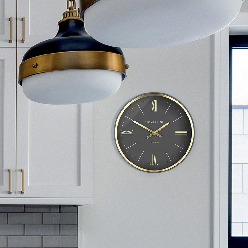 Buy Charcoal Hampton Wall Clock | About Living