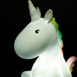 Colour Changing Night Light | White Unicorn with USB Cable | Medium