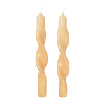 Twisted Candles | Golden Fleece Yellow | Set of 2