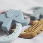 Deer Friends Teether Set | Green & Blue | 2 Pack