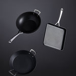 Toughened Square Grill with Long Handle | Non-Stick | 28cm